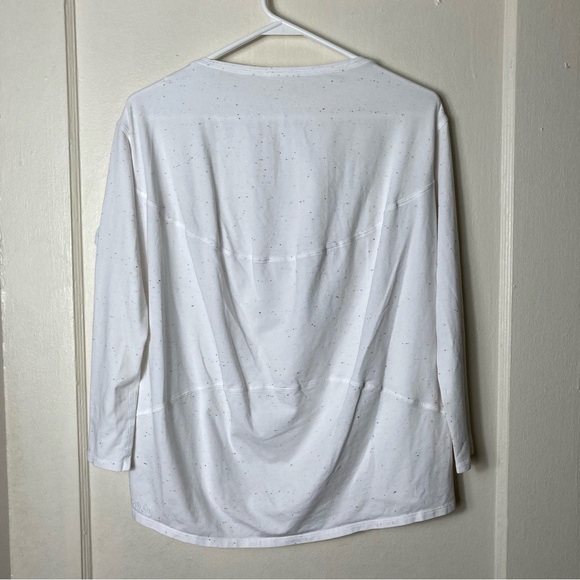 Lululemon white confetti back in action long sleeve top womens XS-S - Picture 7 of 8